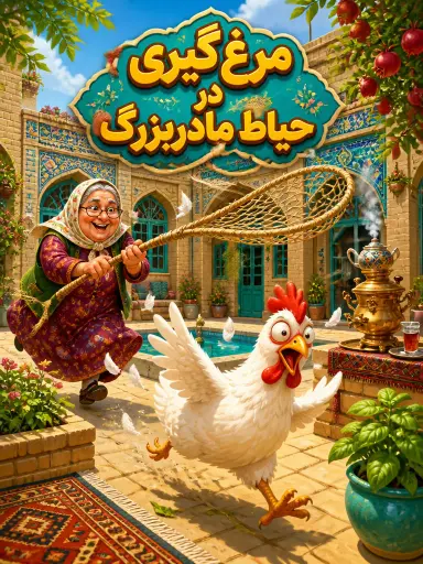 مرغ‌گیری در حیاط مادربزرگ